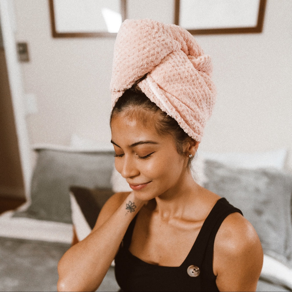 Hair Wrap Towel - Rosa